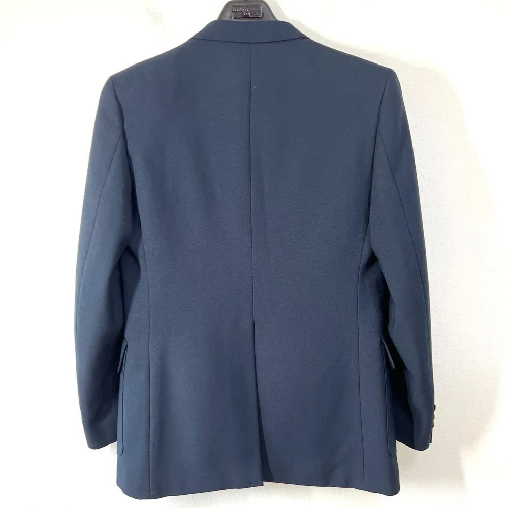 Vtg. Levi's Action Suit STA-PREST‎ Mens 42L Blue Gray Button Sport Coat Jacket